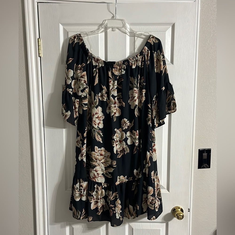 Mid length off the shoulder dress